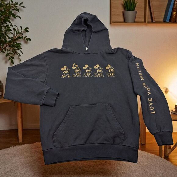Disney x Love Your Melon Black Gold Small Hoodie - Picture 1 of 12